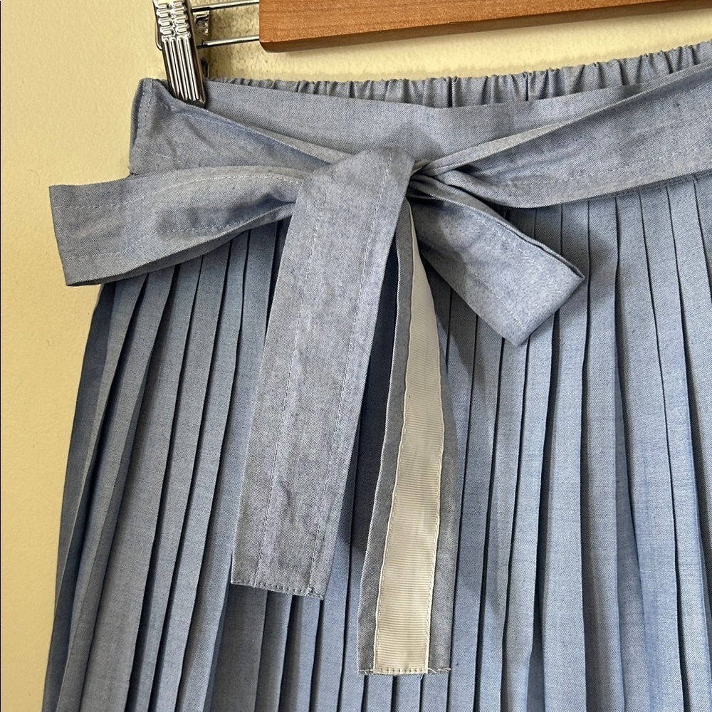 Anthropologie Lili’s Closet Pleated Blue Skirt Size M - Picture 5 of 10